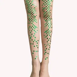 COLOR STYLE Women Self design Nylon Stockings-image-15