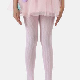 N2S NEXT2SKIN Girls Self Design Stretchable Pantyhose Stockings-image-93