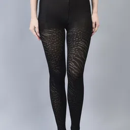 Brauch Women High Waist Semi Sheer Stockings-picture-35