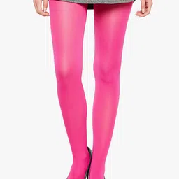 Lebami Womens Pink Opaque Stockings-image-40