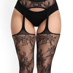 CareDone Patterned  Sheer Pantyhose Tight Stockings image 3