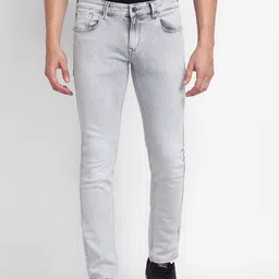 SPYKAR Men Grey Slim Fit Low-Rise Low Distress Heavy Fade Jeans-picture-28