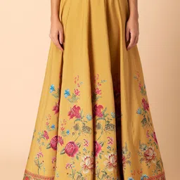 INDYA Floral Printed Flared Maxi Skirt-picture-35