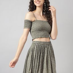 Neemiya Floral Printed Top & Skirt-image-39