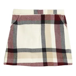 Tommy Hilfiger Girls Checked Acrylic Straight Skirt-image-68