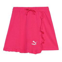 Puma Ruffles Girls Brand Logo Printed Pure Cotton Mini Skirt-image-61