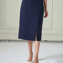 SALT ATTIRE Midi-Length Pencil Skirt-image-92