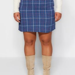 Trendyol Checked Pure Cotton A-Line Mini Skirt-image-73