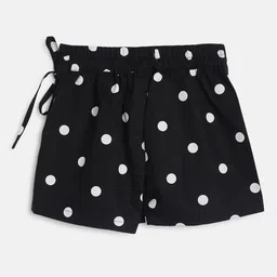 TALES & STORIES Polka Dots Printed Pure Cotton Flared  Skirt-image-89