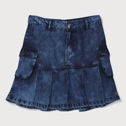 Gini and Jony Girls Above Knee-Length A-Line Denim Skirt-image-54