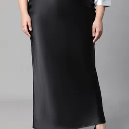 Oxolloxo Plus Size Satin Pencil Skirts-picture-50