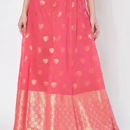 studio rasa Women Ethnic Motifs Block Print Flared Maxi Skirt-27