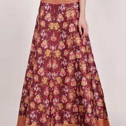 Frolic Rolic Printed Flared Maxi Skirt-picture-28