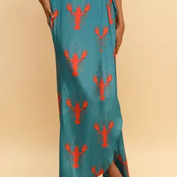 R.Y by Rishi and Vibhuti Printed Flared Maxi Skirt-image-36
