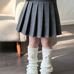 LULU & SKY Girls Knife Pleat Skater Skirt-picture-40