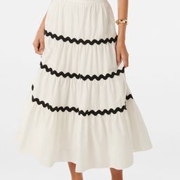 Forever New Lissy Ric Rac Pure Cotton Maxi Skirt-3