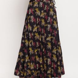 Clora Creation Black Floral Printed Skirts-31