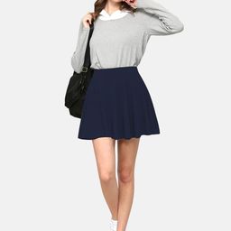 BAESD High-Rise Above Knee-Length Flared Skorts-image-18