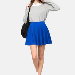 BAESD High-Rise Above Knee-Length Flared Skorts-image-9