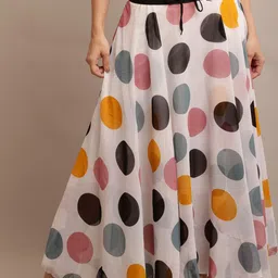 Frolic Rolic Printed Flared Maxi Skirts-picture-55