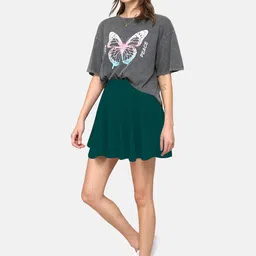 BAESD A-Line Skirt With Attached Shorts image 4