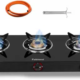 3 Burner Smart Combo with ( Hose Pipe + Lighter ) ISI Certified Glass Manual Gas Stove-image-38