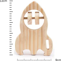 opatoys Wooden Rocket Rattle (1 Pieces) Rattle image 3