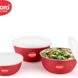 jensons Steel, Plastic Grocery Container- 600 ml, 800 ml, 1300 ml image 5