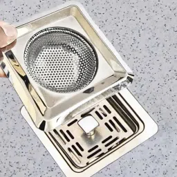 Basin Stainless Steel Push Down Strainer-image-87