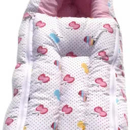 Baby Sleeping Bag Cum Carry Bag- Butterfly Print Sleeping Bag Sleeping Bag-image-5