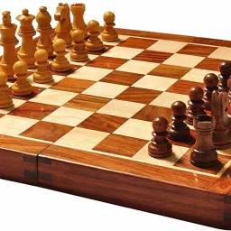 Wooden 12 Inches 2.54 cm Chess Board-42
