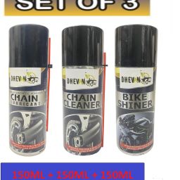 Combo of Bike Chain Lube, Chain Cleaner & Bike Shine Lubricant Spray 150ml Each Chain Lubricant, Chain Cleaner & Bike Shiner for all bikes Chain Oil-image-29