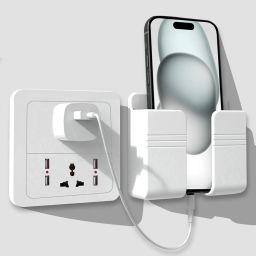 thekiteco. White Wall Mounted Mobile Holder Storage Case for Remote Universal Mobile Holder-27