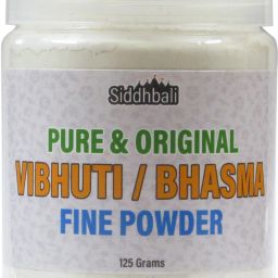 Vibhuti Bhasma Holy Ash Thiruneeru Powder of Desi Cow Dung 125 gm Jar for Pooja-17