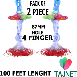 PACK OF 2 GILLNET, 5,FINGER 23/100MM FT HEIGHT 100FT LENGHT 200FT DOWN LENGHT Fishing Net-image-40