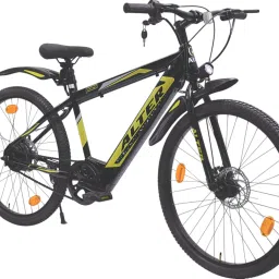 26" ELECTRIC CYCLE 002S | YELLOW | 95% PRE- ASSEMBLED WITH CHARGER 26 inches Single Speed Lithium-ion (Li-ion) Electric Cycle-image-56