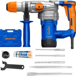 SDS-Plus Rotary Hammer | 3800BPM 4.5J 1100RPM | with 3 Drills and 2 Chisels | 1050W Rotary Hammer Drill-image-45