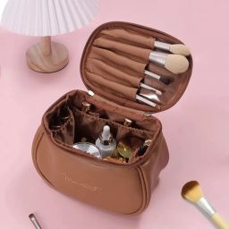 Women Khaki Cosmetic Bag-image-63