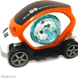 Car 360 Degree Rotating Stunt Car pull and push Toy with Lights & Sounds Car-image-1