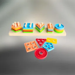 Geometric Shape Sorter Puzzle Toy Shape Matching Blocks Color LC03.184 Geo-picture-27