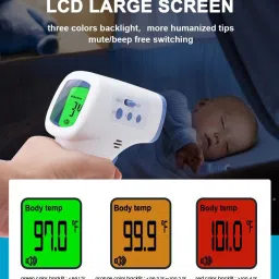 Sahyog Wellness 2306 Multi Function Non-Contact Forehead Infrared Thermometer with IR Sensor and Color Changing Display Thermometer image 3