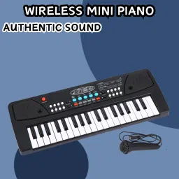 (Piano Keyboard) Toy with 37 Key, Recording and Mic, Adapter for DC Power Q109 (Piano Keyboard) Toy with 37 Key, Recording and Mic, Adapter for DC Power Q109 Analog Portable Keyboard-6