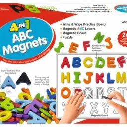 4 in 1 ABC Magnetic board write & Wipe Practice Board & Puzzle For Kids..-20