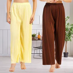 irha Women Regular Fit Multicolor Viscose Rayon Trousers-picture-24