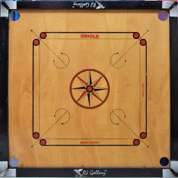Large 32 inches wooden carrom board with 24 crystal coins, striker and powder 80 cm Carrom Board-picture-36