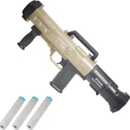 toys for kids- Rocket launcher type small size kids gun with 3 soft foam bullets Guns & Darts-image-83