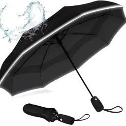 Umbrella for Women | Men | UV Coated 3 Fold Umbrella for Rain- Auto Open & Close Umbrella-27