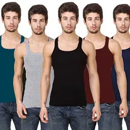 Pack of 5 Men Vest-image-13