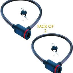 Cable Lock | Bike Cable Locks | Cycle Lock | Helmets or Scooters (Pack of 2) Cable Lock-19