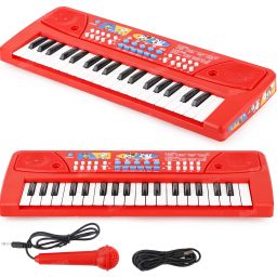 37Key Piano Keyboard Toy with Power Option and Recording with Mic Multi-Function-image-39